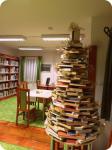 A szanki könyvtár könyves karácsonyfája - 2012. Advent
