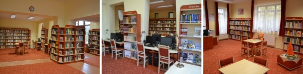Nyárlőrinci könyvtár belső terei